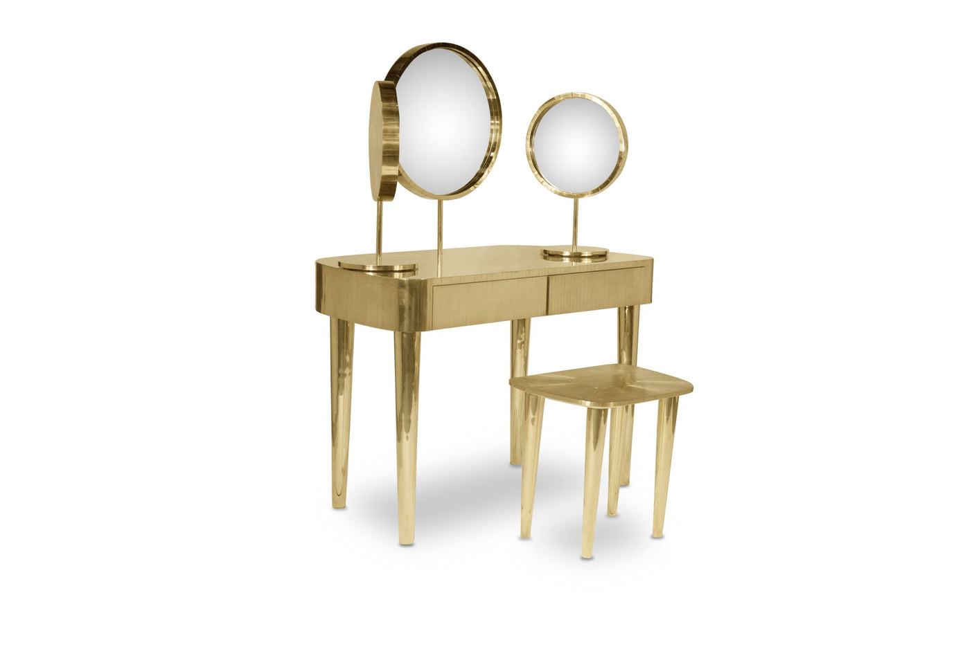 Woman in Paris Oro Mirror Table