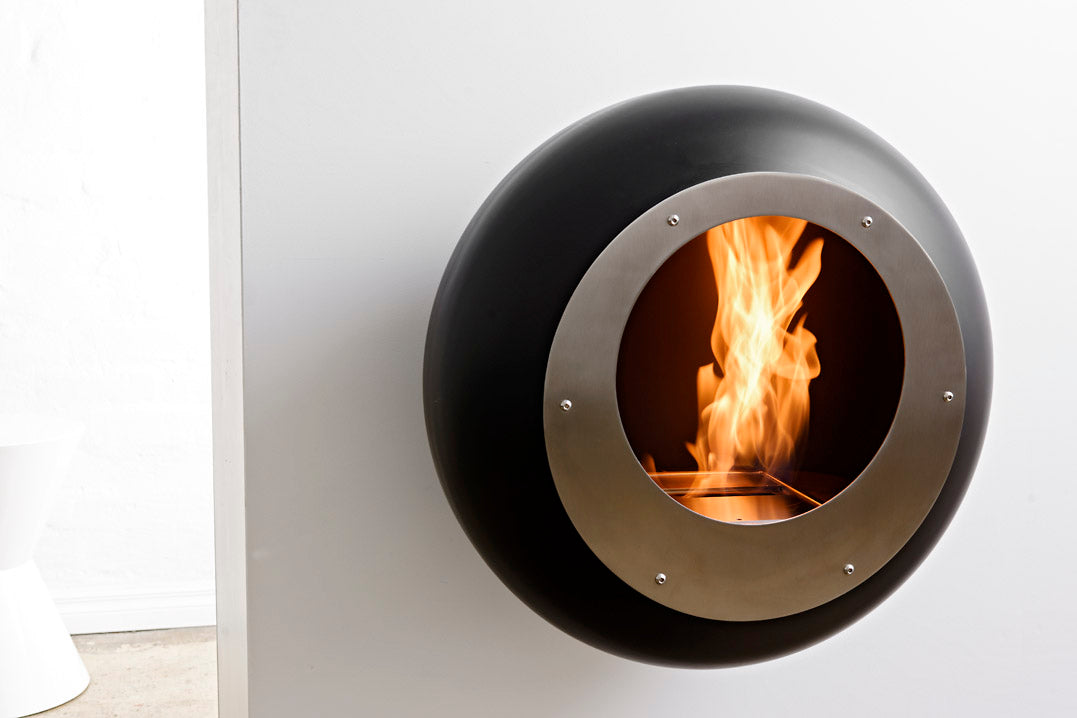 Cocoon Fires Vellum Wall-Mounted BLACK - Ethanol Fireplace