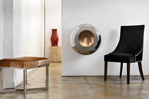 Cocoon Fires Vellum Wall-Mounted Stainless Steel - Ethanol Fireplace