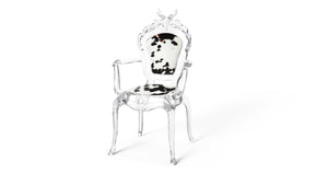 Deer Sculpture Art Chair - brown