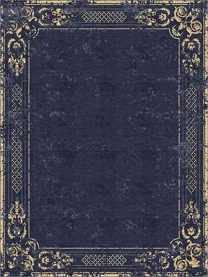 RUG ORNATE STUCCO DEEP BLUE