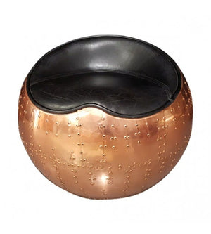 Belle X-1 Copper Aviator Cocoon Stool