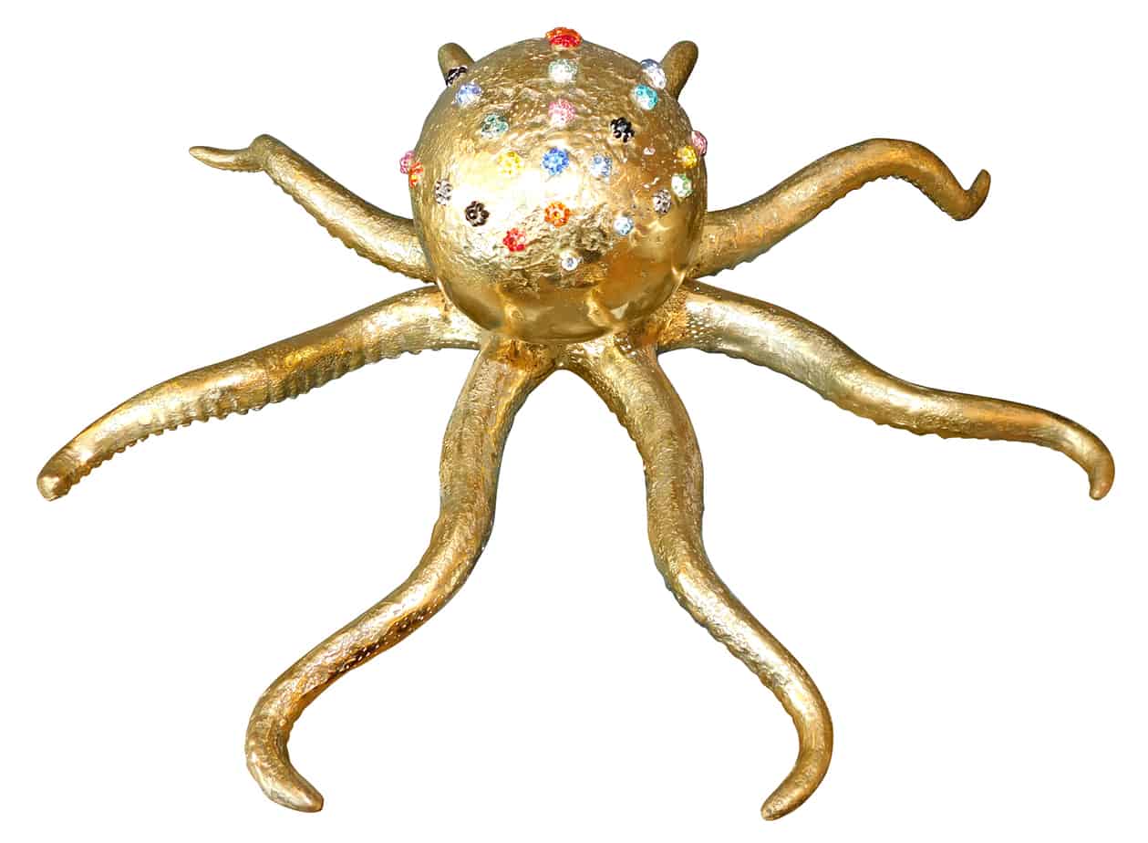 Sfixo Octopus Sculpture - Crystal embellished