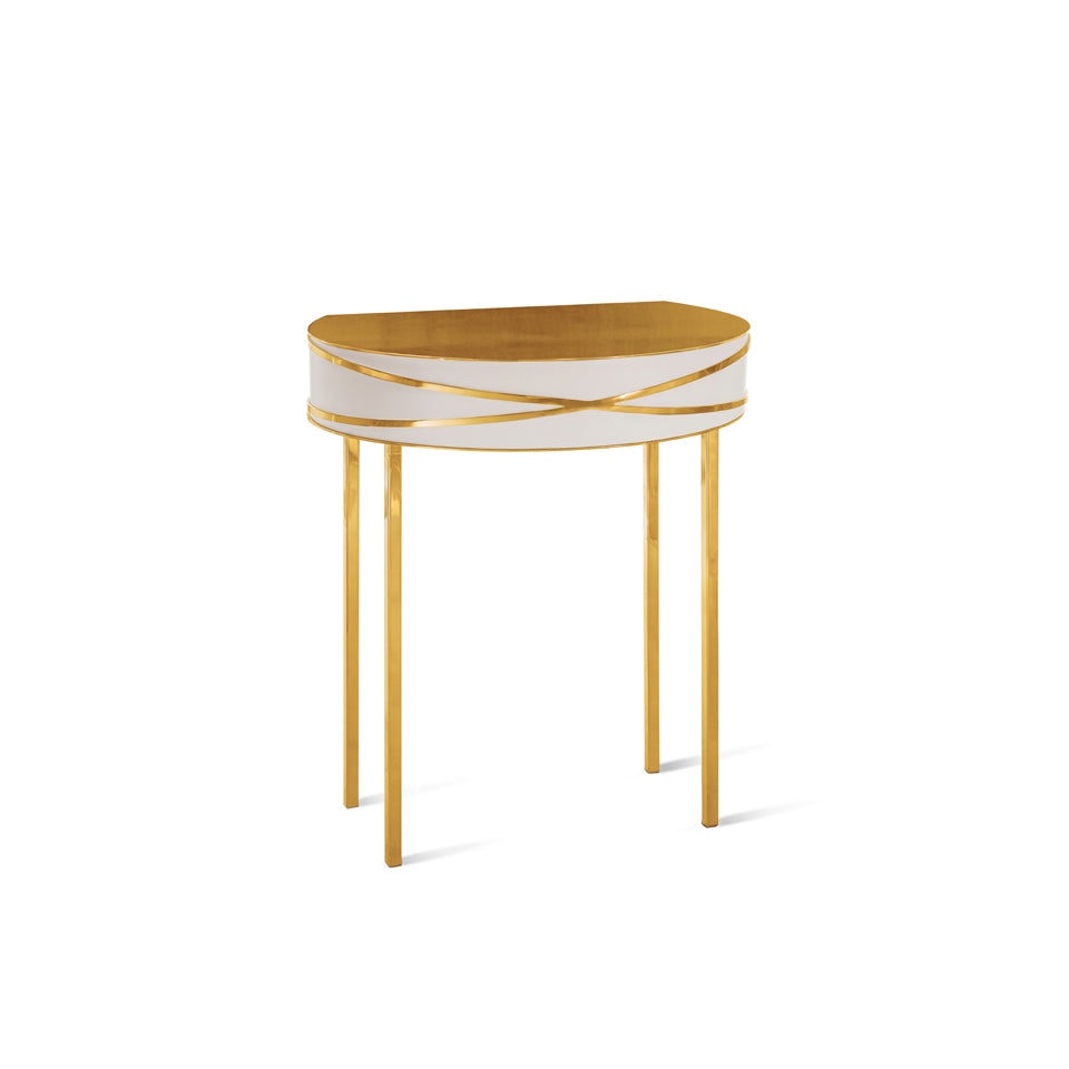 Stella Console Blanche Small Oro