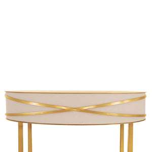 Stella Console Blanche Small Oro