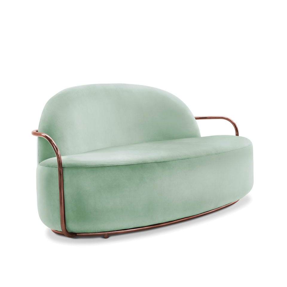 Orion Sofa Jade Rose