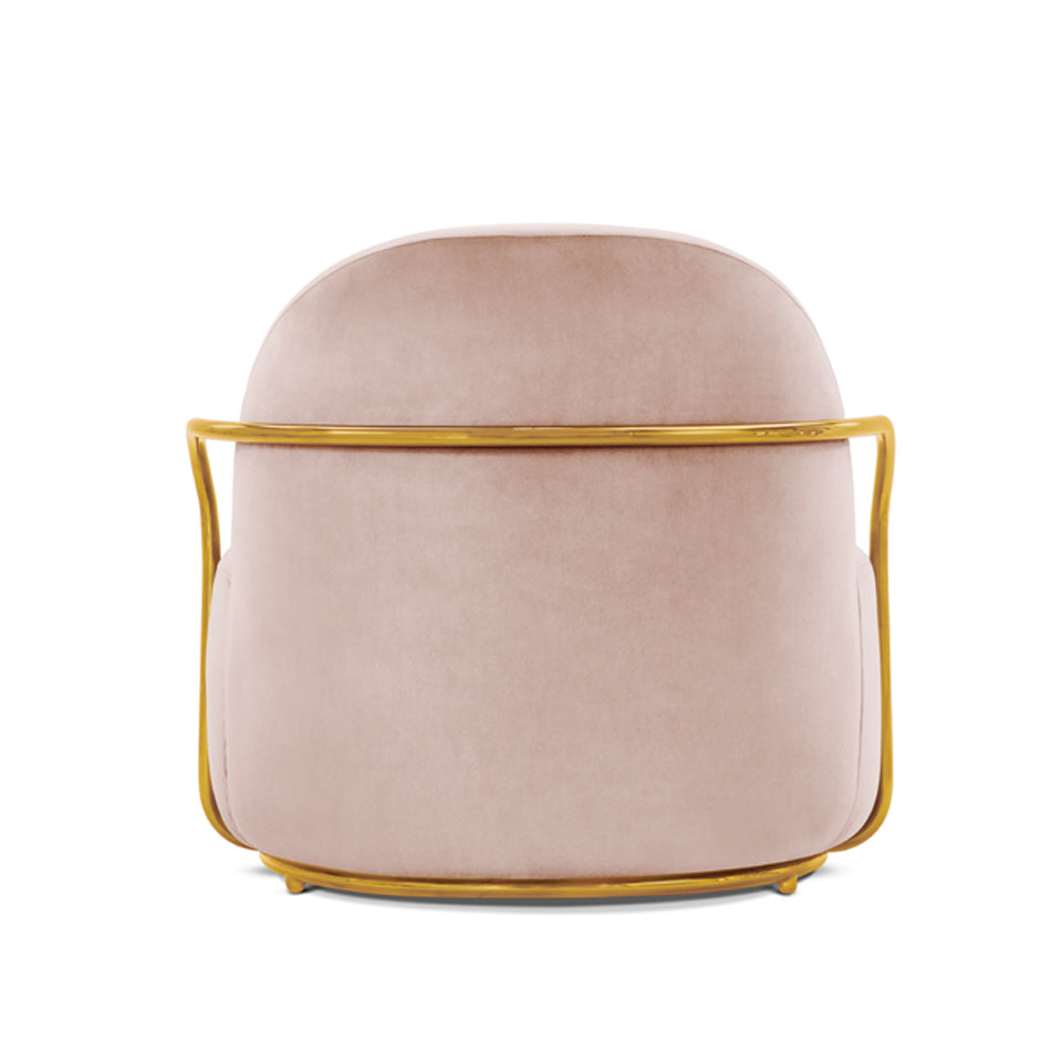 Orion Lounge Chair Blush Rose