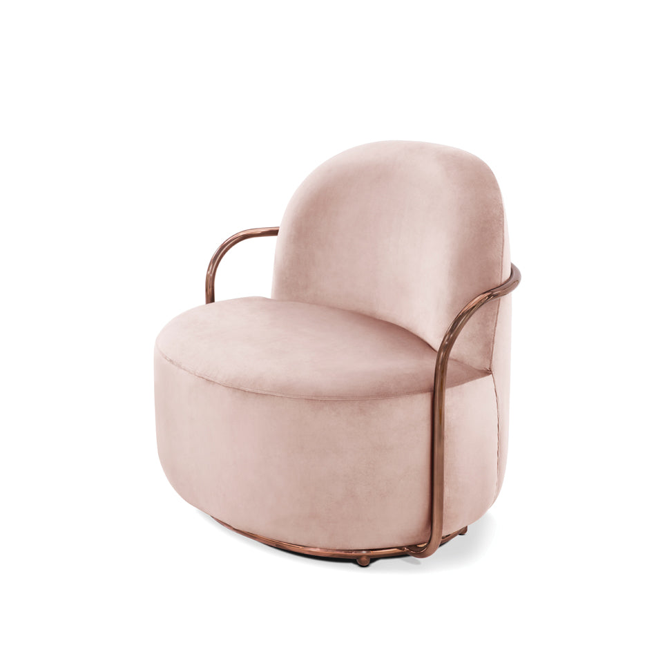 Orion Lounge Chair Blush Oro