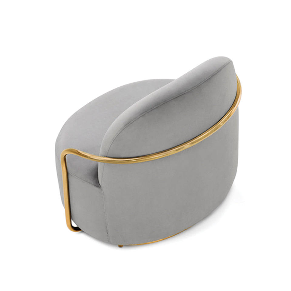 Orion Lounge Chair Blanche Oro