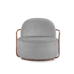 Orion Lounge Chair Blanche Oro