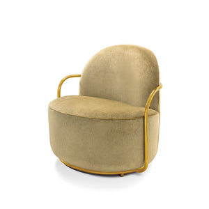 Orion Lounge Chair Gold Rose