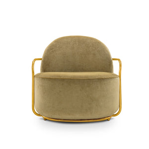 Orion Lounge Chair Gold Rose