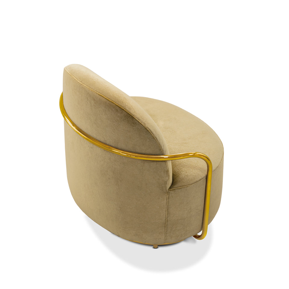 Orion Lounge Chair Gold Oro