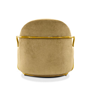 Orion Lounge Chair Gold Rose