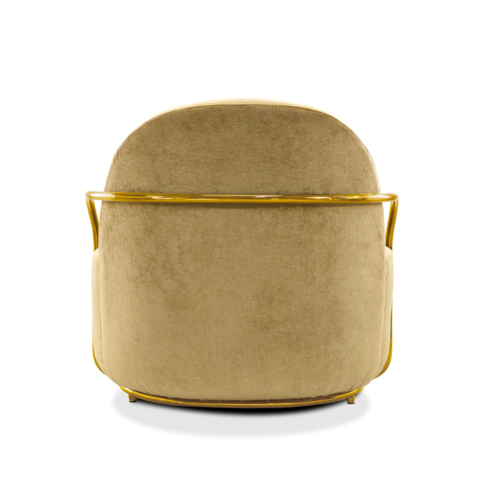 Orion Lounge Chair Gold Oro