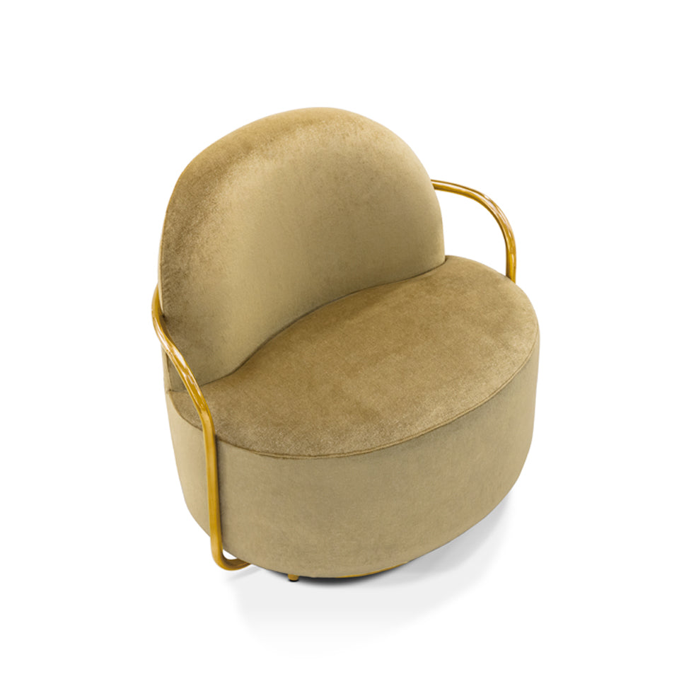 Orion Lounge Chair Gold Rose