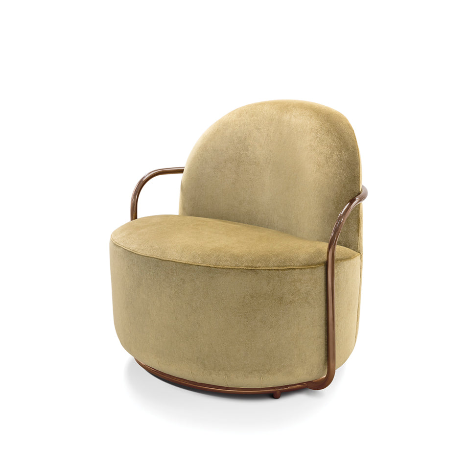 Orion Lounge Chair Gold Rose