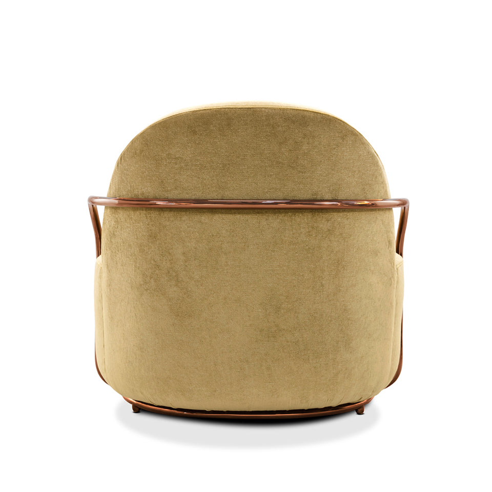 Orion Lounge Chair Gold Rose