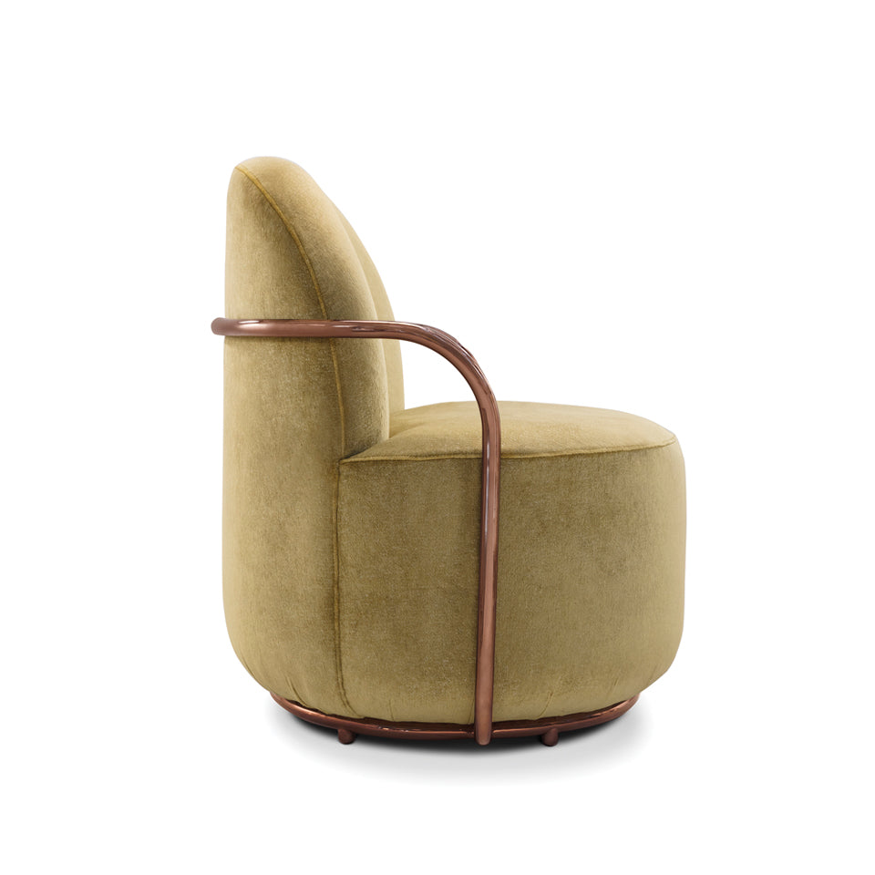 Orion Lounge Chair Gold Oro