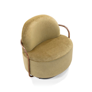 Orion Lounge Chair Gold Rose