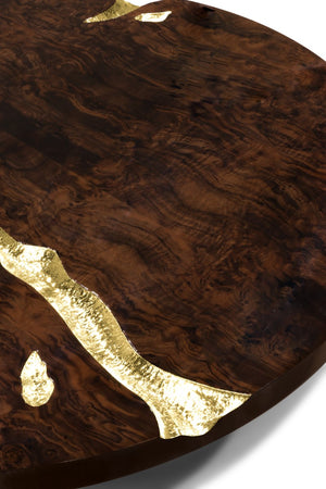 Empire Walnut Root Center Table