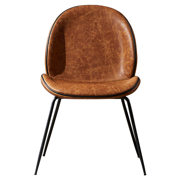 Titan Brown Leather Beetle Chair