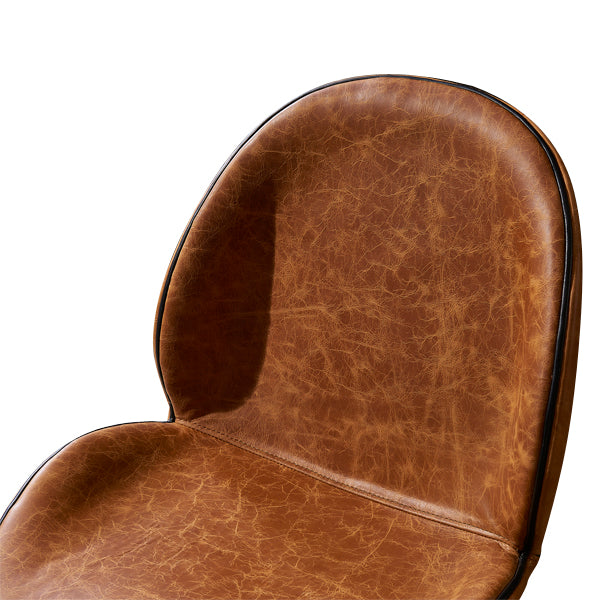 Titan Brown Leather Beetle Chair