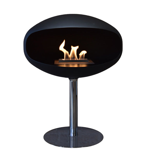 Cocoon Fires Pedastal Standing ALL BLACK - Ethanol Fireplace