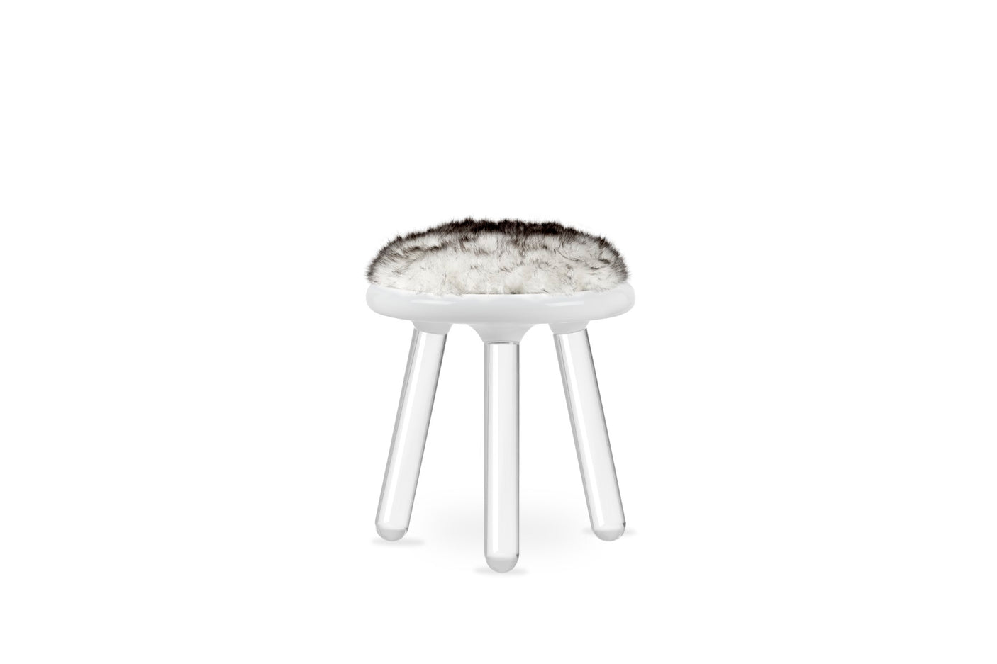 Illusion White Bear Stool