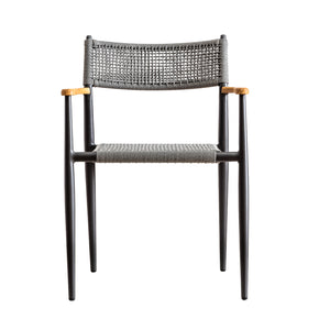 Marco Dining Table + Calli Armchair - Blk