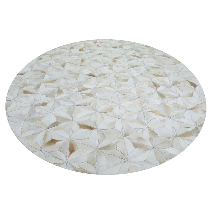 Flores Oval Rug - Cream