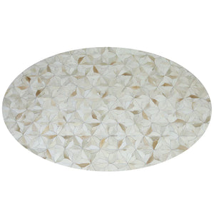 Flores Oval Rug - Cream