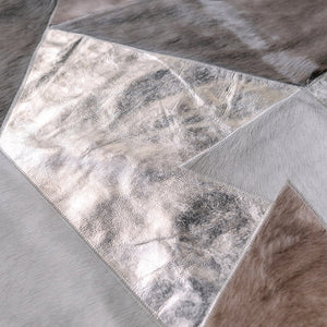 Fragments Rectangle Rug - Silver