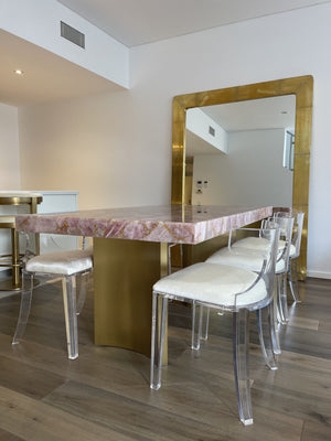 Gladis Semi Precious Stone Dining Table - Customisable