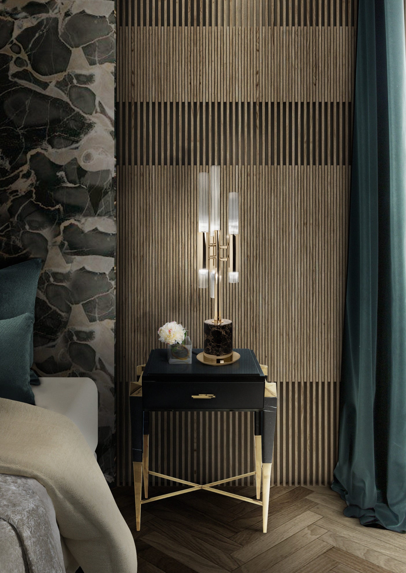 Waterfall Table Lamp