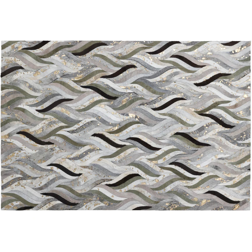 Onda Rectangle Rug - Olive