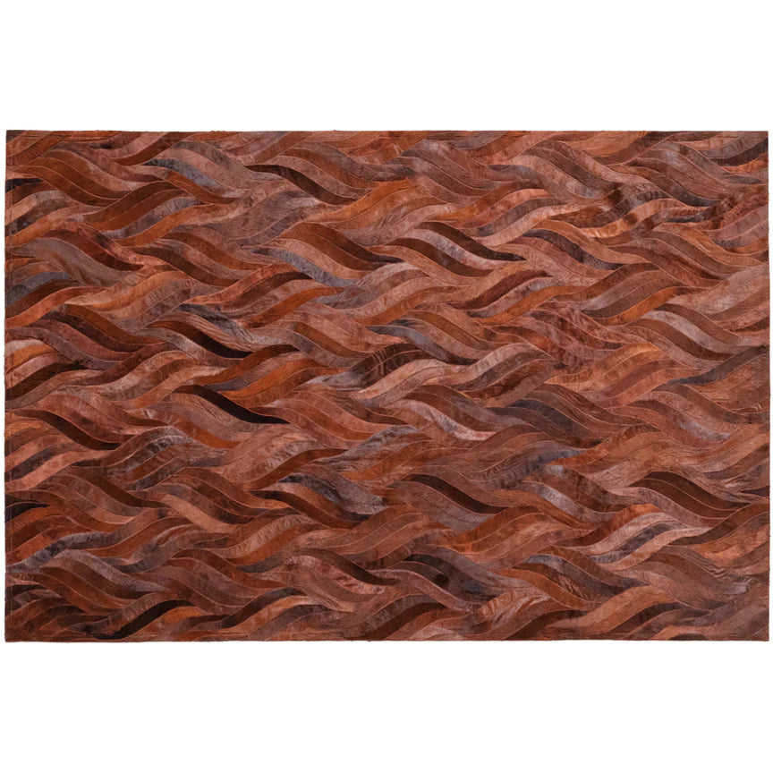 Onda Rectangle Rug - Russet