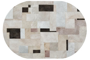 Pastiche Oval Rug - Taupe