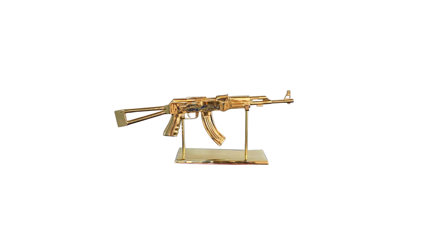 Brass AK47 Sculpture