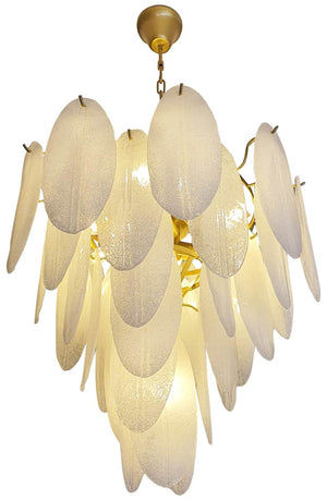 Alva Crystal and Gold Metal Chandelier