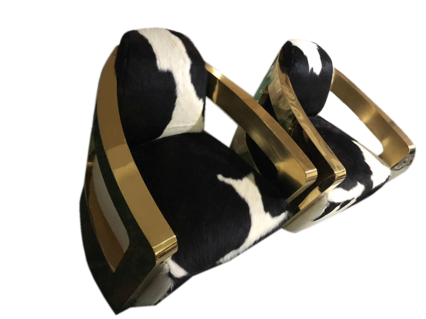 Ceva Gold Cowhide Armchair