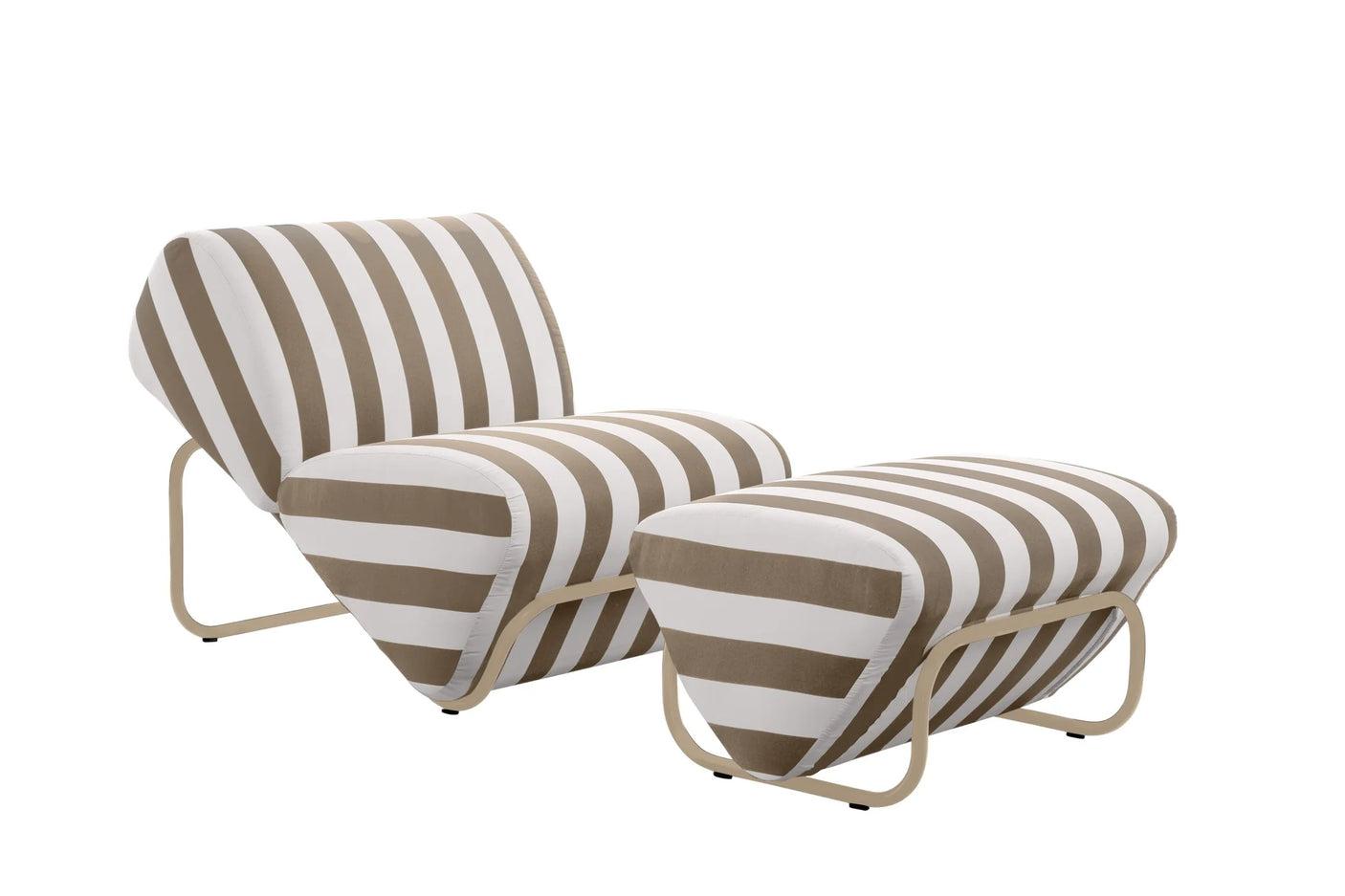 Outdoor Trend Module Lounge & Footstool set