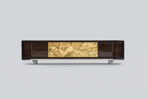 Kres TV Cabinet Gold Leaf