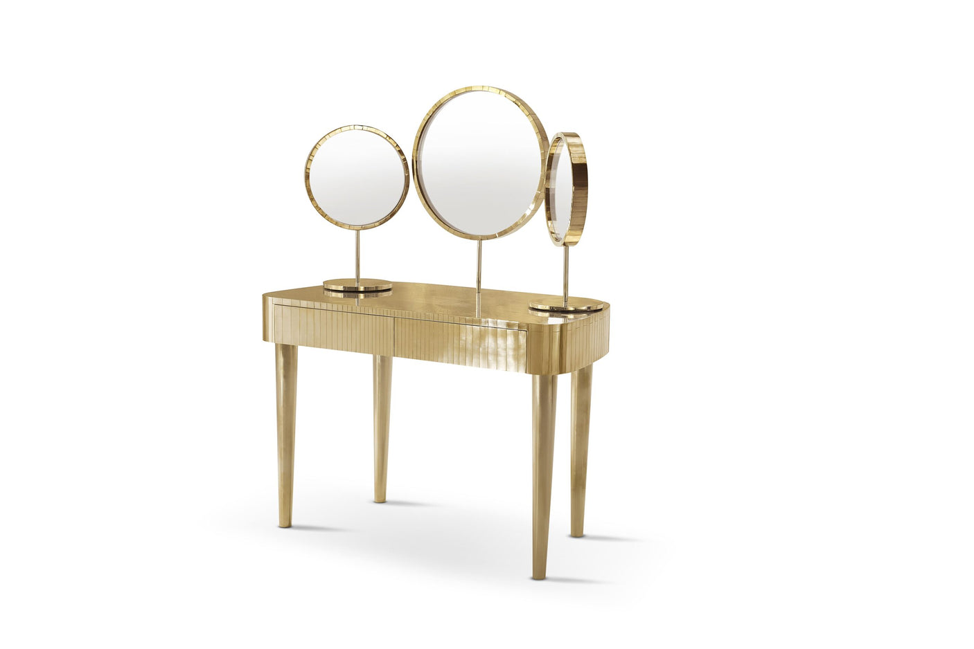 Woman in Paris Oro Mirror Table