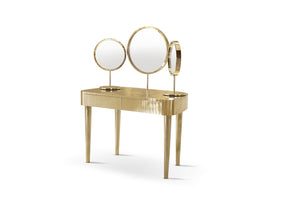 Woman in Paris Oro Mirror Table