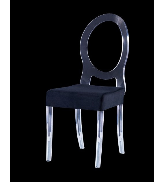 Orlando Lucite Acrylic Chair with Oval Backrest - CUSTOMISE