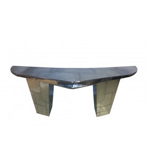 Aviator Aluminium Wing Desk (also in Brass Wrap*)