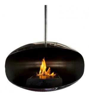 Cocoon Fires Aeris Fireplace Hanging ALL STAINLESS STEEL - Ethanol Fireplace