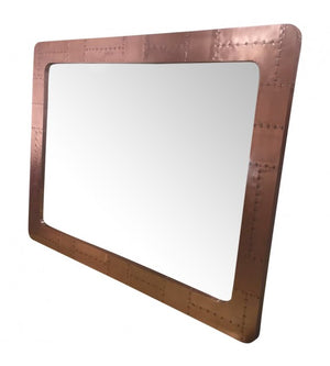 Large Rectangle Wall/Floor Aluminium Aviator Mirror (*also available in copper and polished brass)