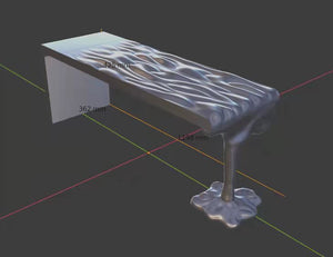 Liquid Series Chrome Coffee Table